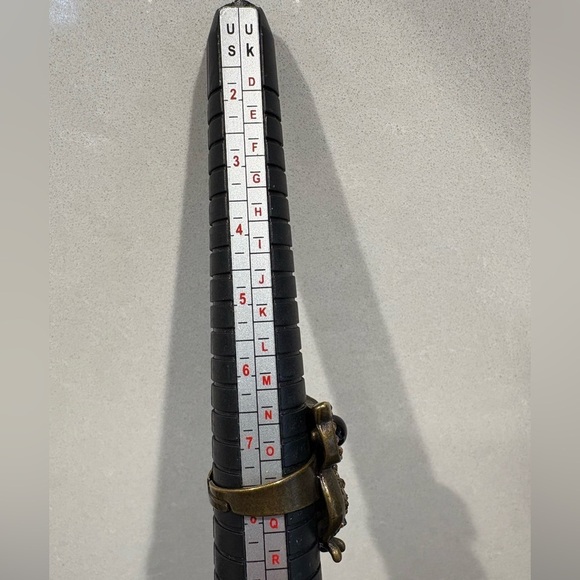 Sparkling Owl Statement Ring - Adjustable Band - Picture 7 of 12